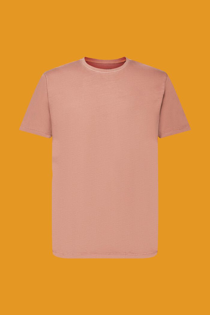 Pesukäsitelty t-paita, 100 % puuvillaa, DARK OLD PINK, detail image number 6