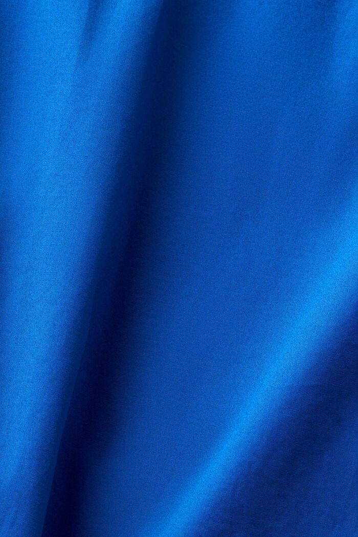 Napillinen kauluspaita puuvillapopliinia, BRIGHT BLUE, detail image number 5