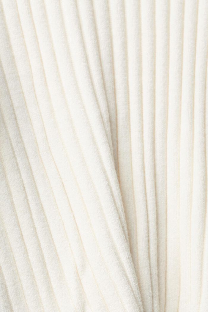 Kilpikonnakauluksinen joustinneule, OFF WHITE, detail image number 4