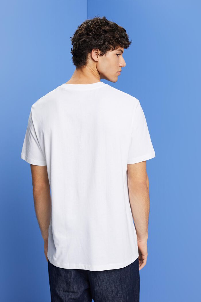 T-paita rintapainatuksella, 100 % puuvillaa, WHITE, detail image number 3