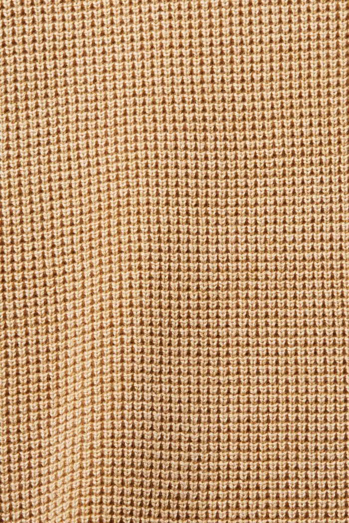 Perusneulepusero 100 % puuvillaa, pyöreä pääntie, BEIGE, detail image number 4