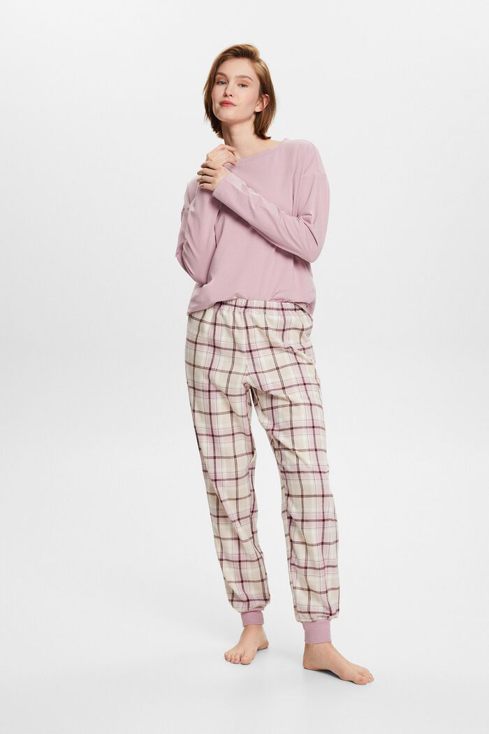 Pitkä pyjama, SAND, detail image number 1
