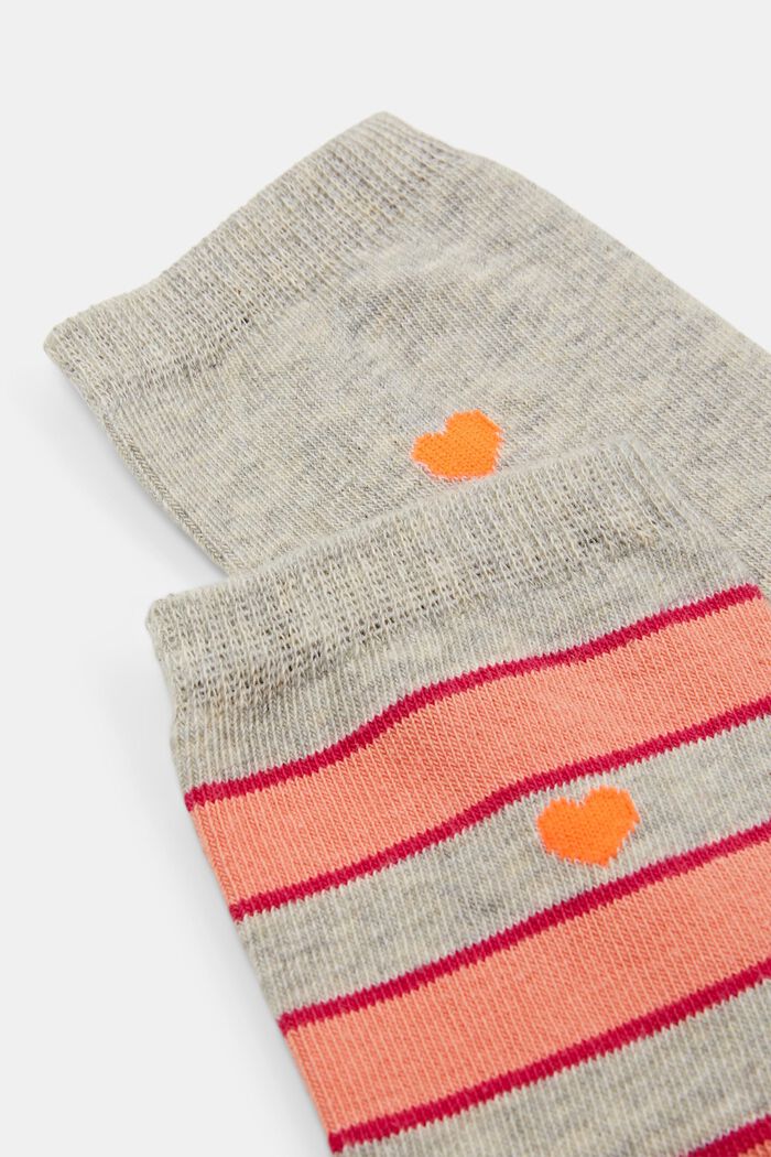 2 paria raidallisia sukkia, STORM GREY, detail image number 2