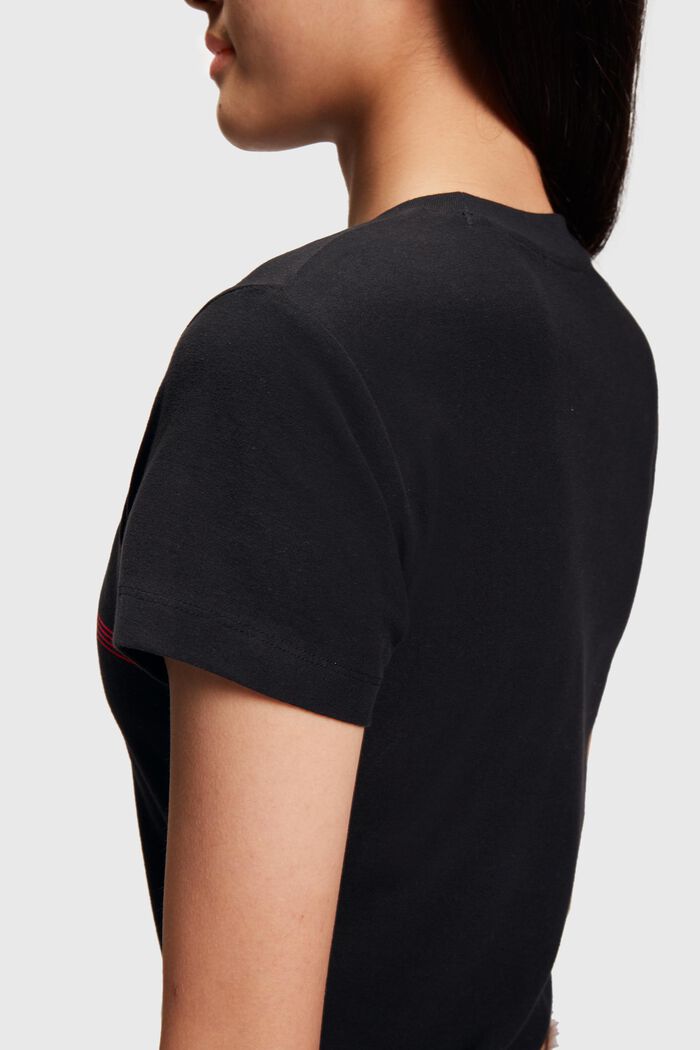 Vajaapituinen T-paita, BLACK, detail image number 3