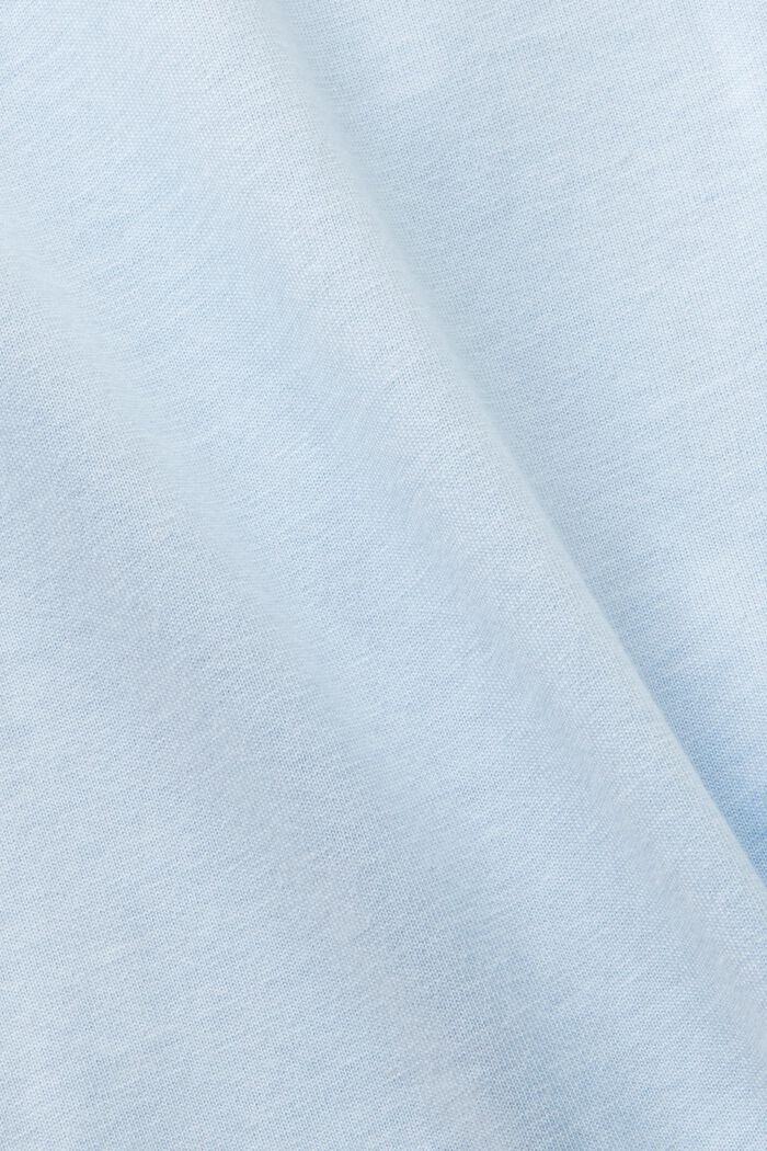 Painokuvioitu t-paita luomupuuvillaa, PASTEL BLUE, detail image number 6
