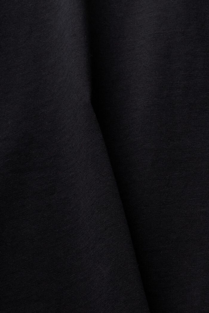 V-aukkoinen T-paita, BLACK, detail image number 5
