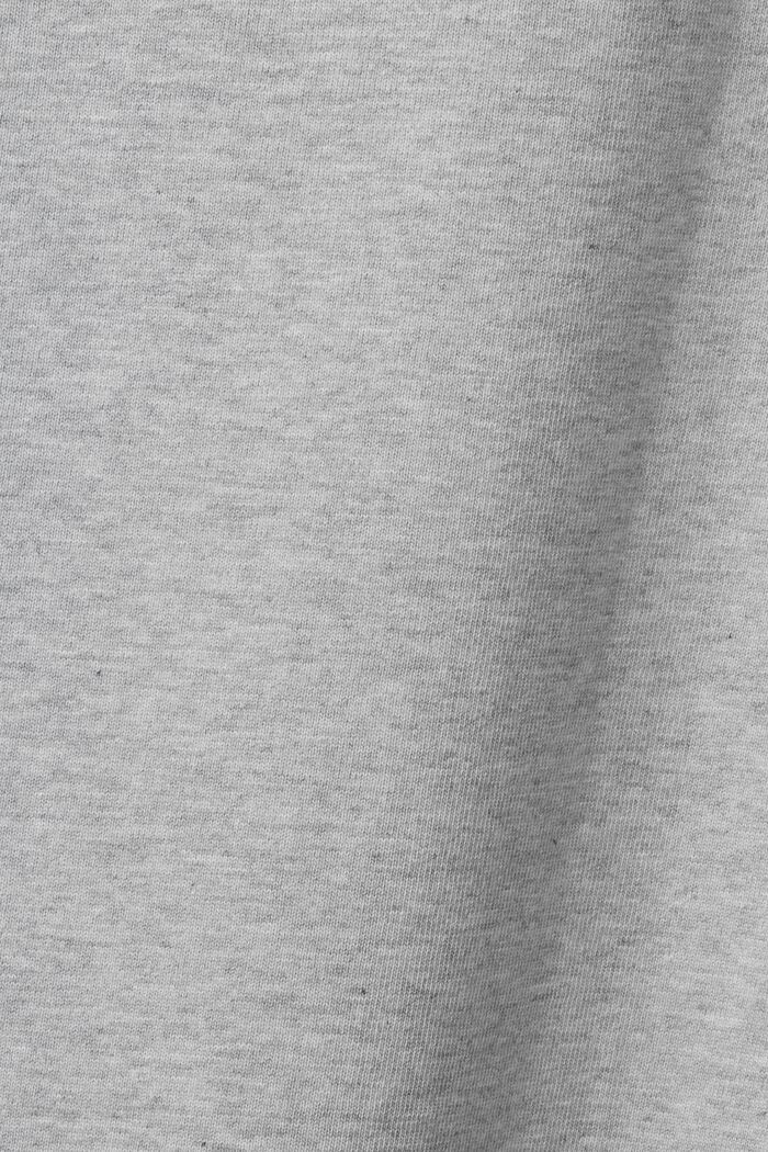 Logollinen unisex-t-paita puuvillajerseytä, LIGHT GREY, detail image number 7