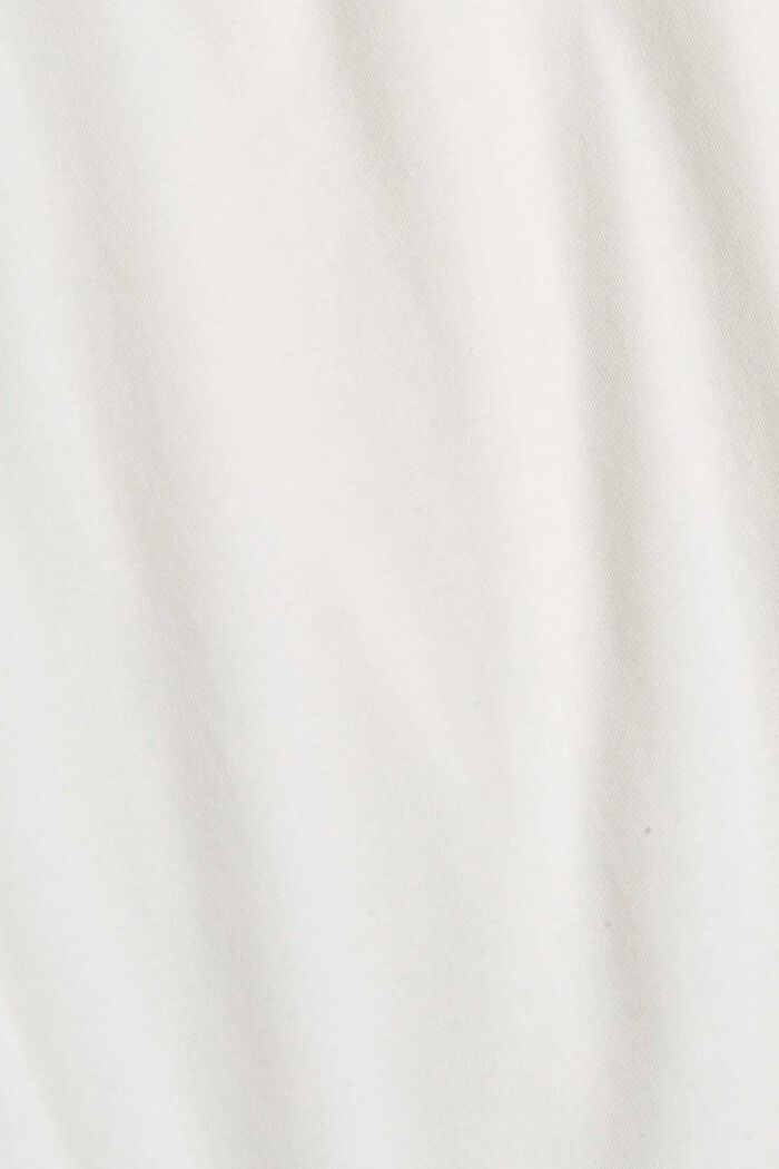 Pitkähihainen paita, jossa virkattua pitsiä, TENCEL™, OFF WHITE, detail image number 4