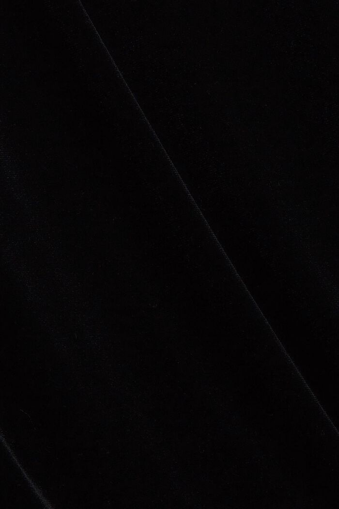 Samettipintainen toppi kimalleolkaimin, BLACK, detail image number 4