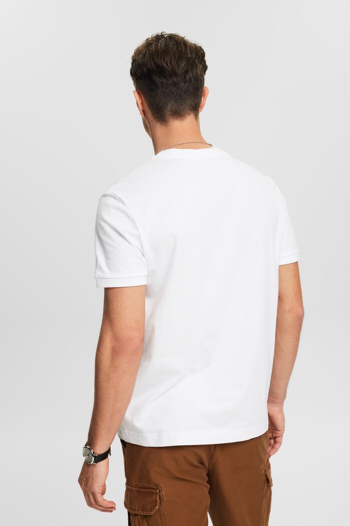 Vaarinpaitamallinen t-paita jerseytä, WHITE, detail image number 2
