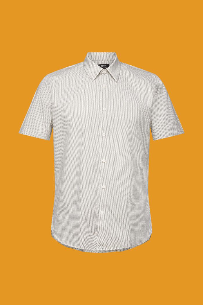 Kuvioitu, lyhythihainen paita, 100 % puuvillaa, LIGHT KHAKI, detail image number 6