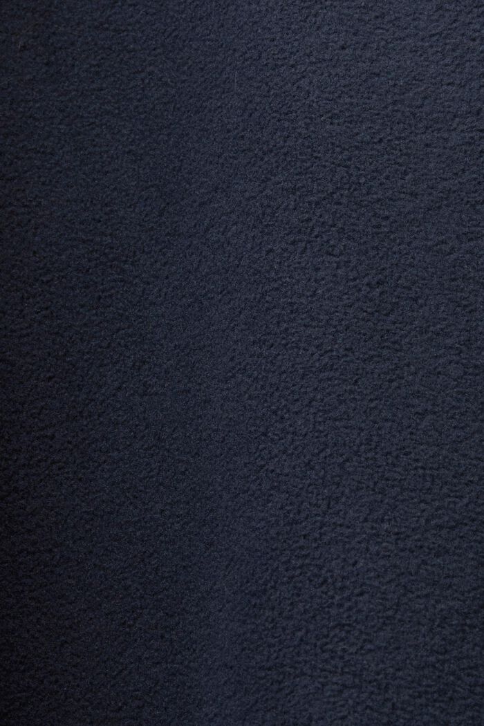 Fleece-collegepaita, jossa puolipitkä vetoketju, PETROL BLUE, detail image number 5