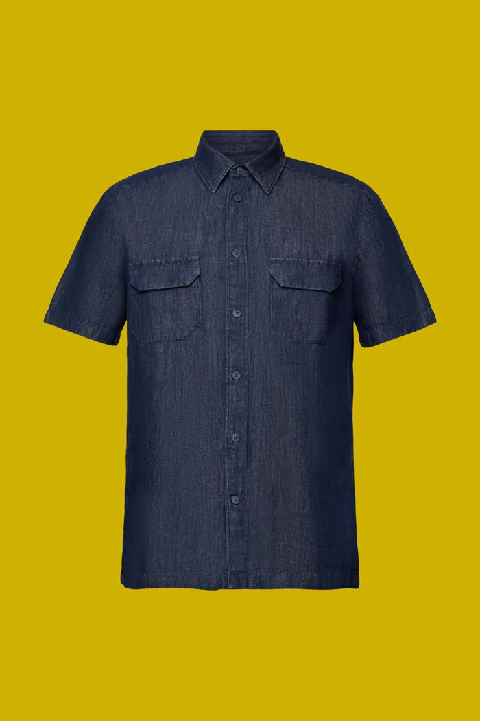 Farkkutyylinen lyhythihainen paita, BLUE BLACK, detail image number 8