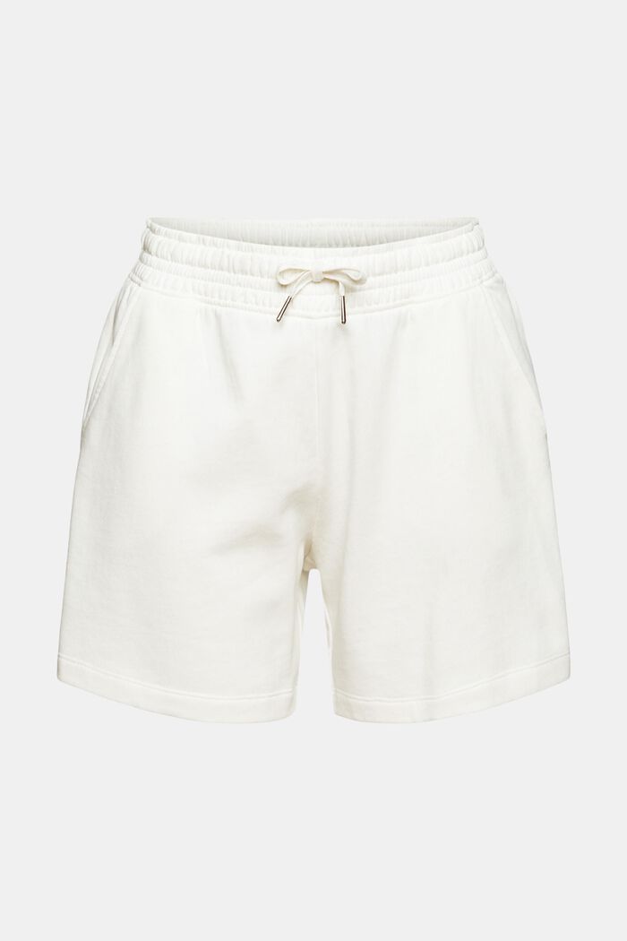 Shorts knitted medium rise regular, OFF WHITE, overview