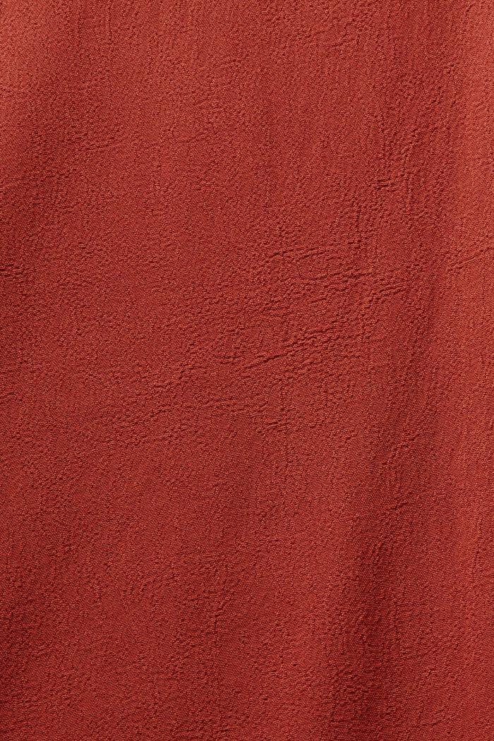 Perusmallinen pusero, jossa V-pääntie, RUST BROWN, detail image number 5