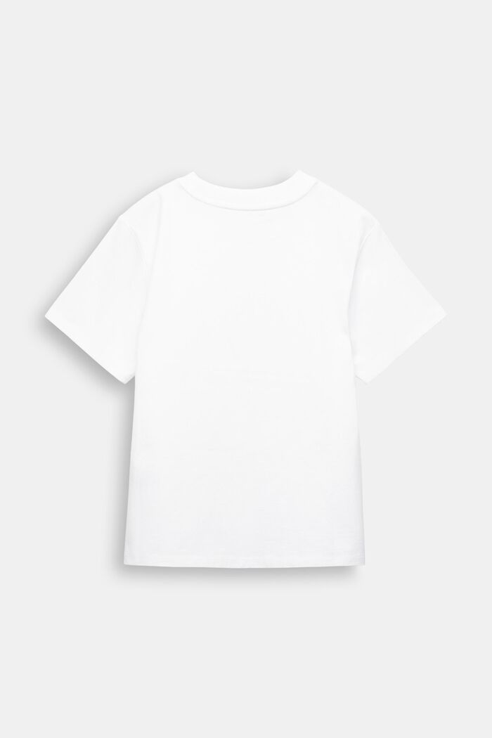 Logollinen t-paita puuvillajerseytä, WHITE, detail image number 1