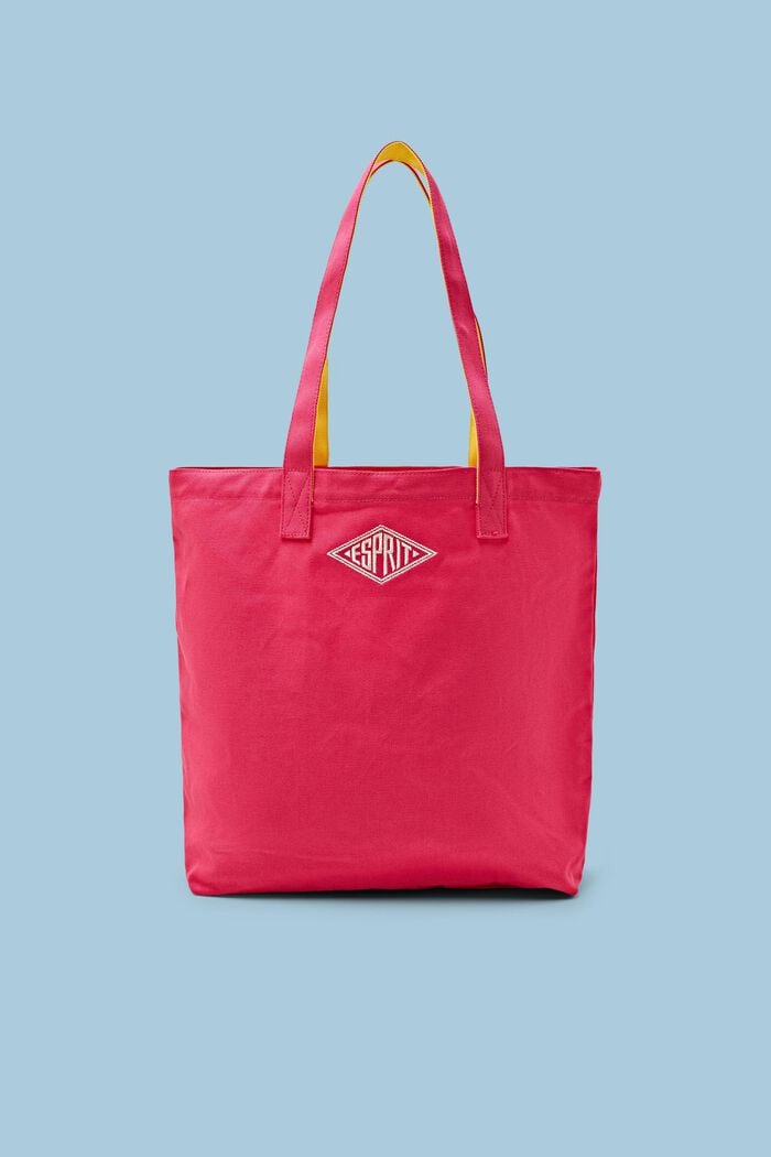 Logollinen tote bag puuvillaa, PINK FUCHSIA, detail image number 0
