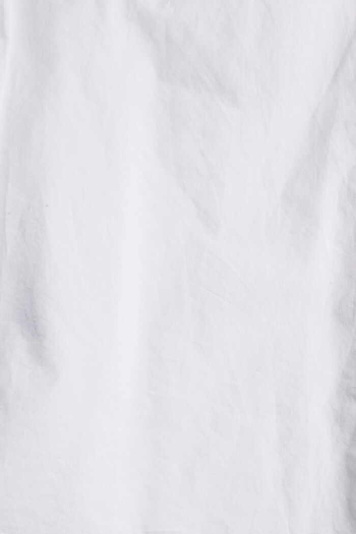 Luomupuuvillasta valmistettu pusero, jossa maljapääntie, WHITE, detail image number 4