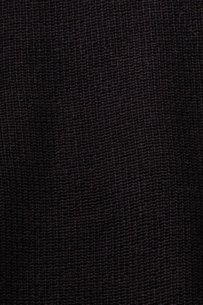 Lepakkohihainen joustinneulepusero, BLACK, detail image number 5