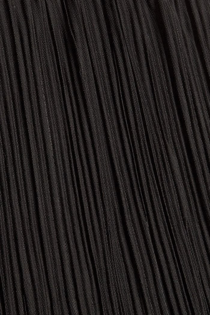 Röyhelösomisteinen pliseerattu mekko, BLACK, detail image number 4