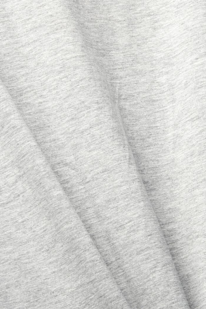 Printtikuvioitu jersey-t-paita, luomupuuvillasekoitetta, LIGHT GREY, detail image number 5