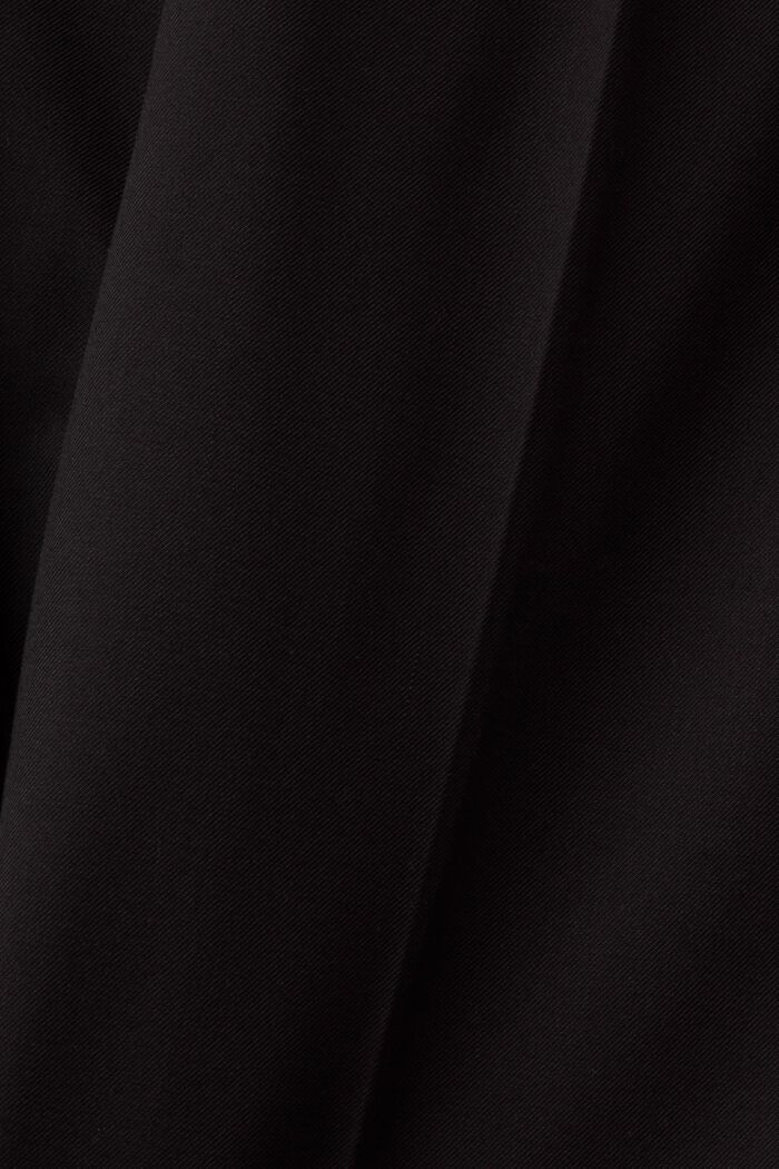 Korkeavyötäröiset leveälahkeiset housut, BLACK, detail image number 5