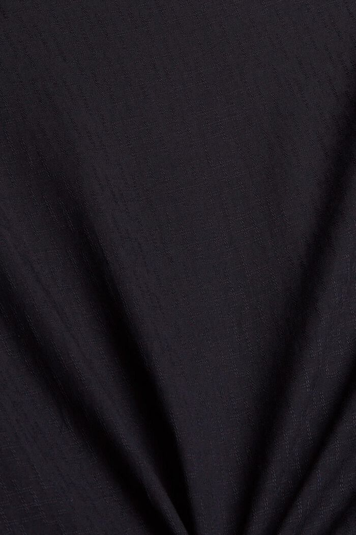 Pintakuvioitu pusero, LENZING™ ECOVERO™, BLACK, detail image number 4