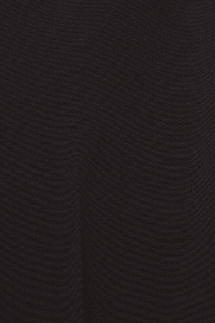 Suoralahkeiset kreppihousut, BLACK, detail image number 6