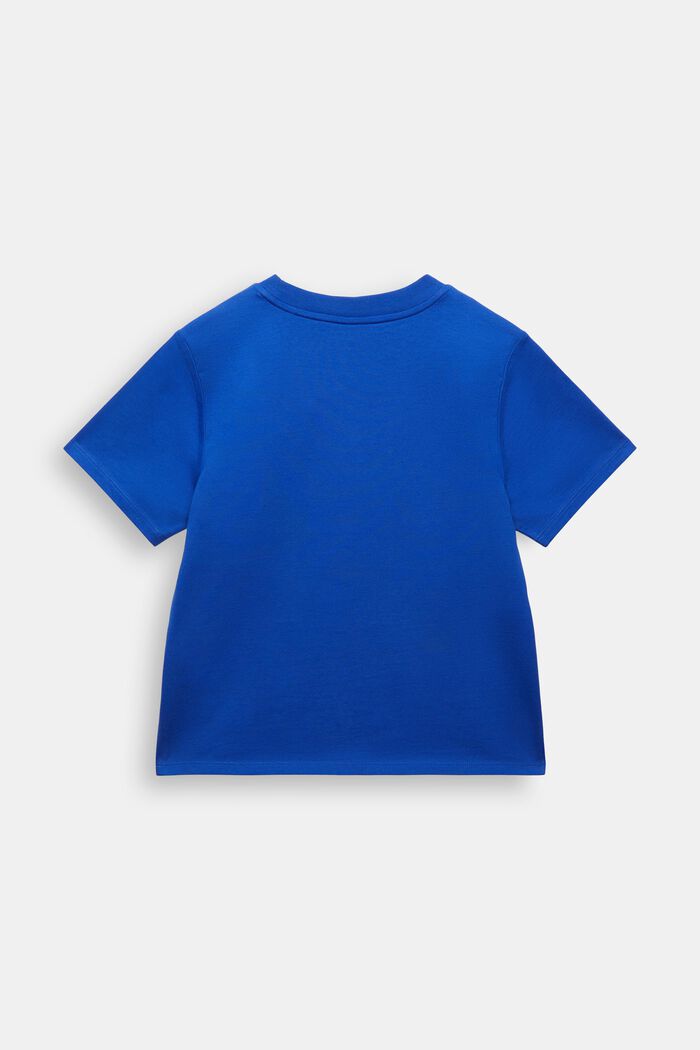 Logollinen t-paita puuvillajerseytä, BRIGHT BLUE, detail image number 3