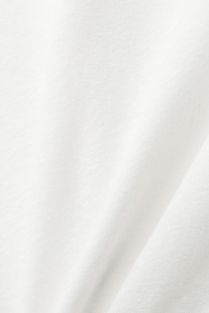 T-paita V-pääntiellä pellavasekoitetta, OFF WHITE, detail image number 5
