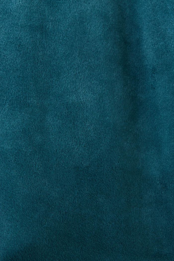 Samettiset oloasun housut, PETROL BLUE, detail image number 4