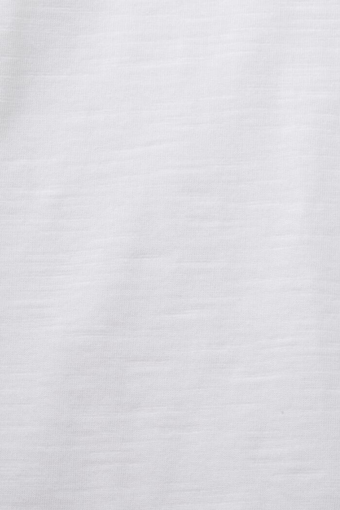 Pitkähihainen paita, 100 % puuvillaa, WHITE, detail image number 5
