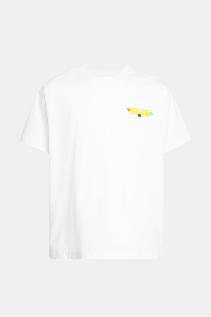 Yagi Archive t-paita graafisella logolla, WHITE, detail image number 5