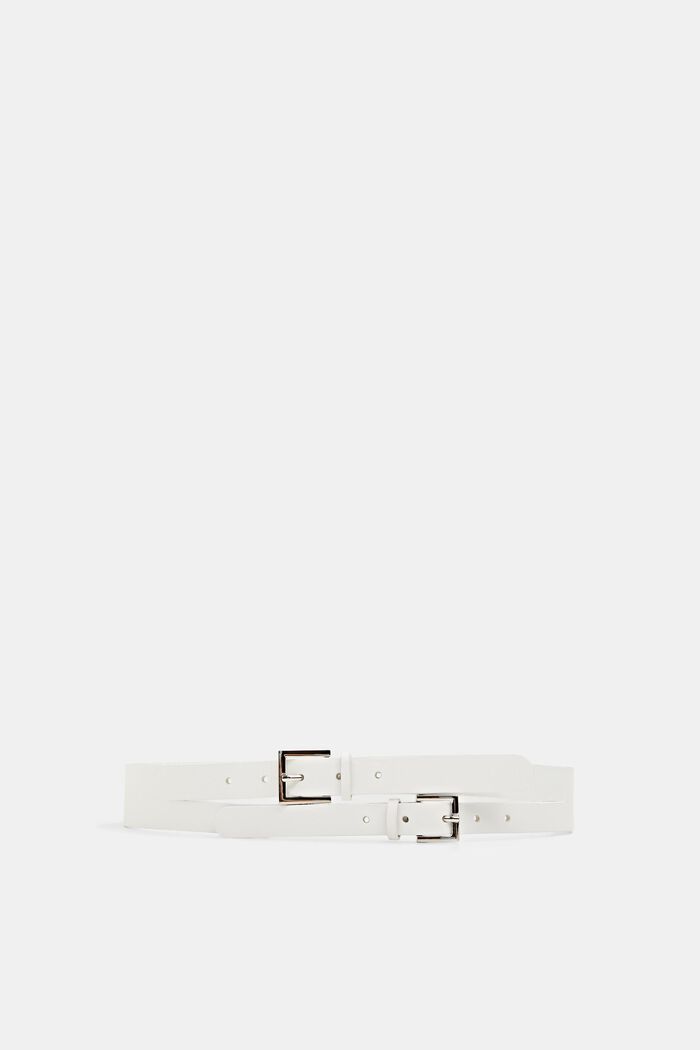 Belts leather, OFF WHITE, overview