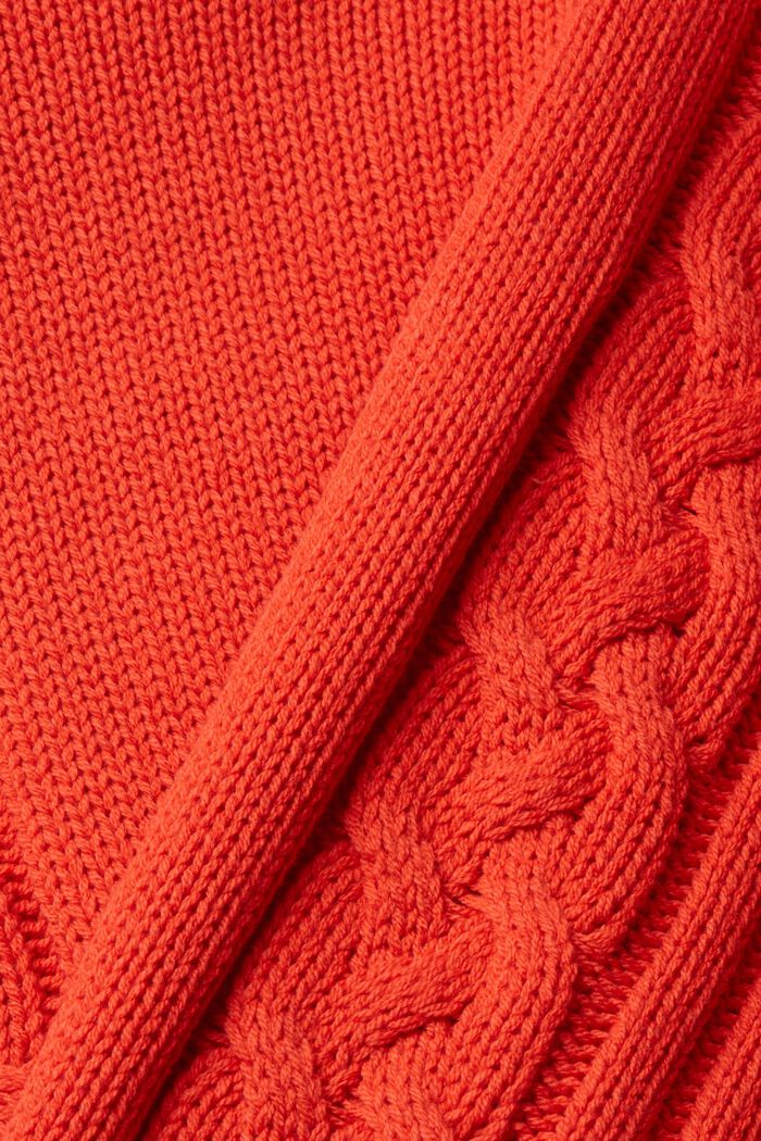 Raidallinen neulepusero, RED, detail image number 1
