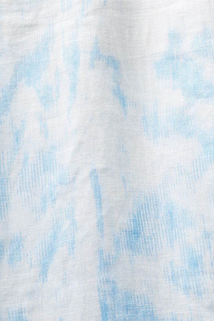 Painokuvioidut pellavahousut, WHITE, detail image number 6