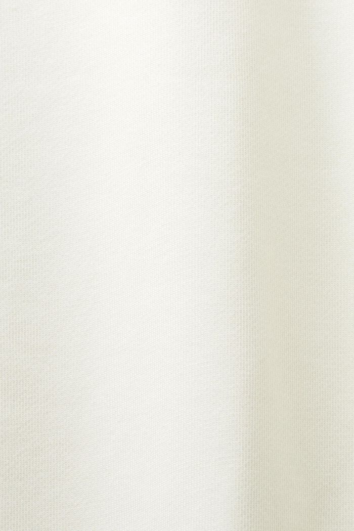 Logollinen unisex-collegepaita puuvillafleeceä, OFF WHITE, detail image number 6