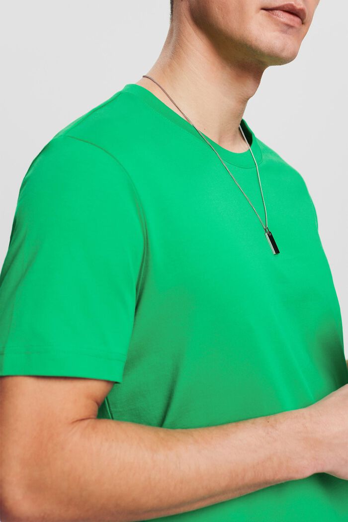 T-paita jerseytä, pyöreä pääntie, NEW GREEN, detail image number 3