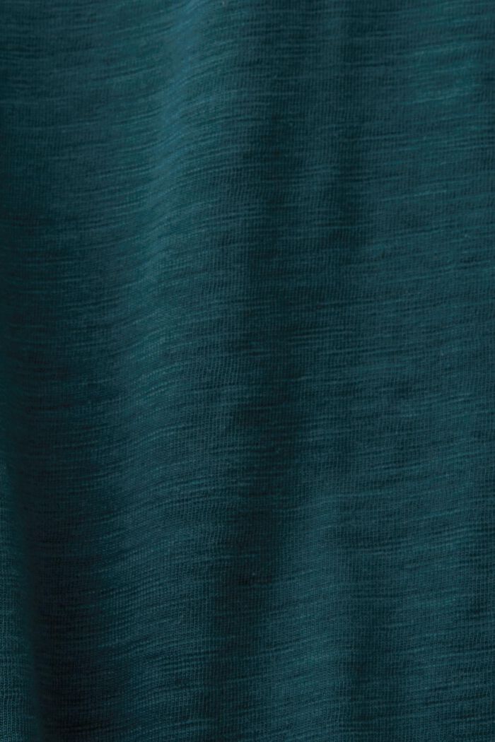 Perusmallinen jerseypitkähihainen, EMERALD GREEN, detail image number 5