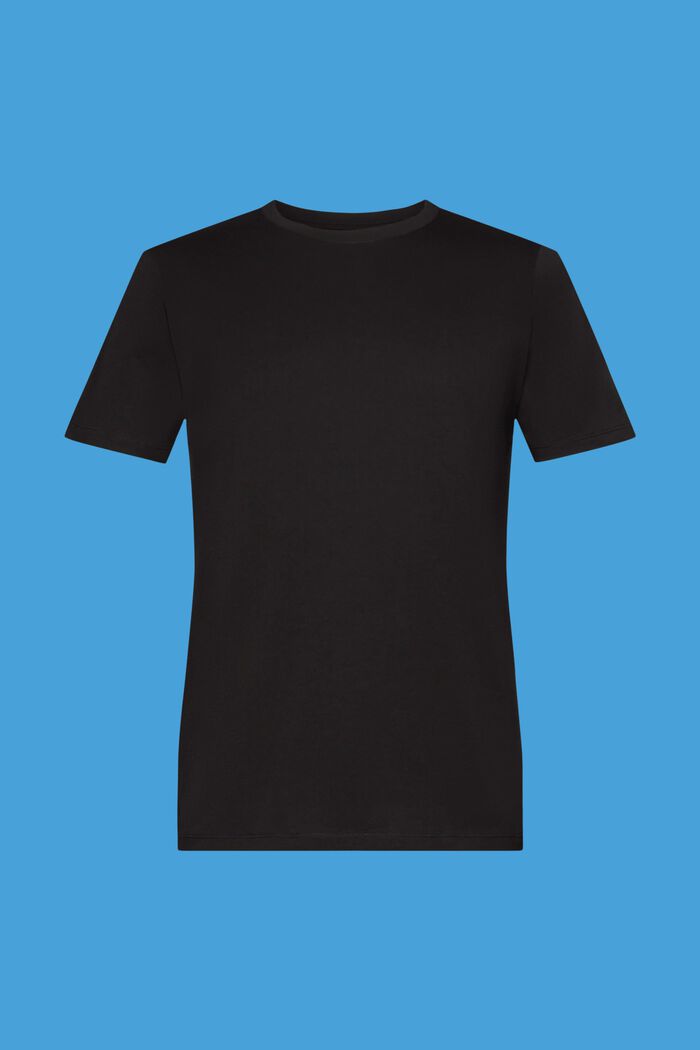 T-paita jerseytä, pyöreä pääntie, BLACK, detail image number 6