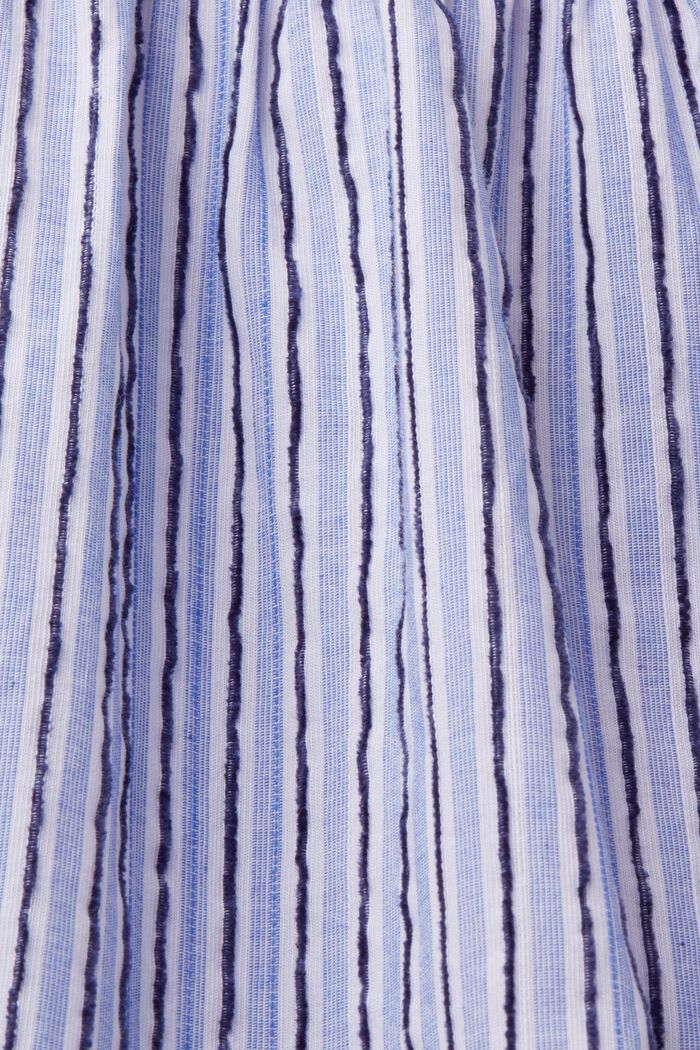 Raidallinen mekko 100 % puuvillaa, BRIGHT BLUE, detail image number 5