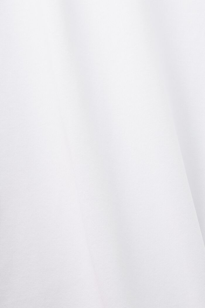 Jersey-t-paita 100 % puuvillaa, pyöreä pääntie, WHITE, detail image number 5