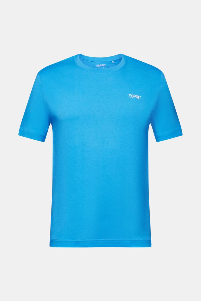 Logollinen t-paita puuvillajerseytä, BLUE, detail image number 6