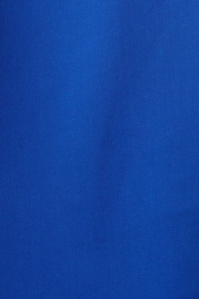 Leveälahkeiset housut tvilliä, BRIGHT BLUE, detail image number 6