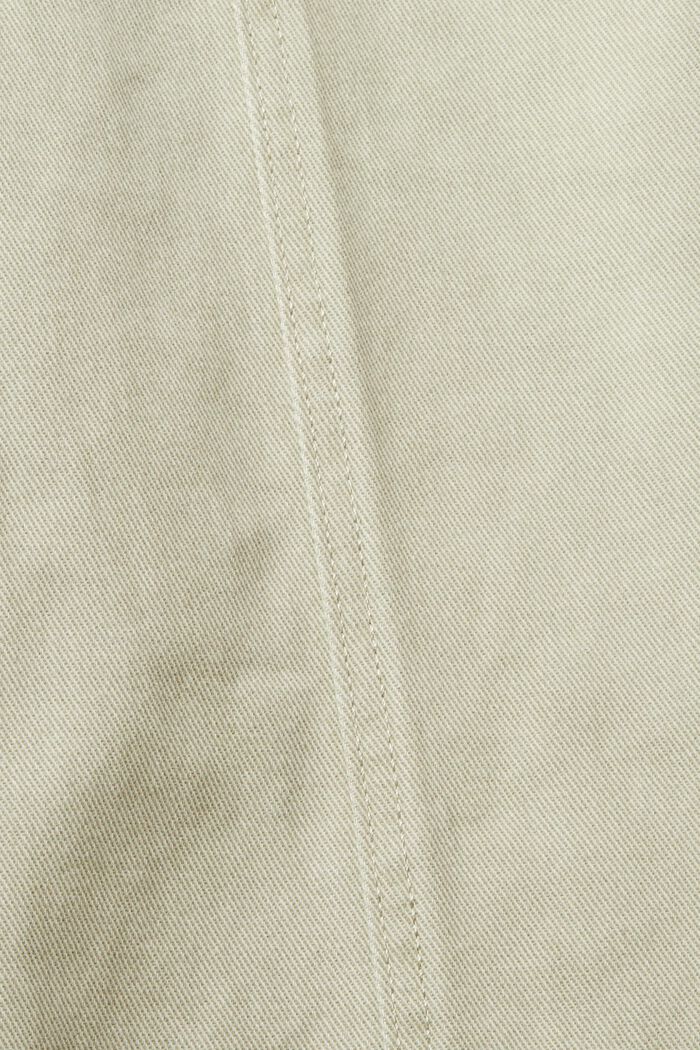 Korkeavyötäröiset culottehousut, PALE KHAKI, detail image number 4