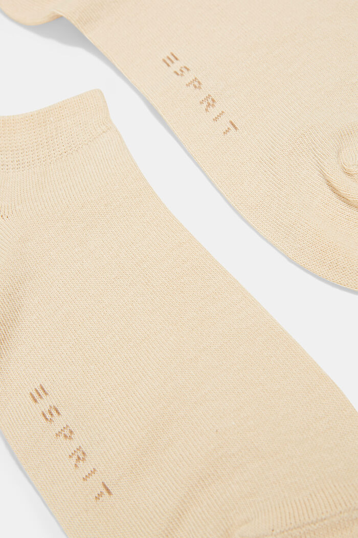 Luomupuuvillasta valmistetut sukat, 2 parin pakkaus, CREAM, detail image number 1