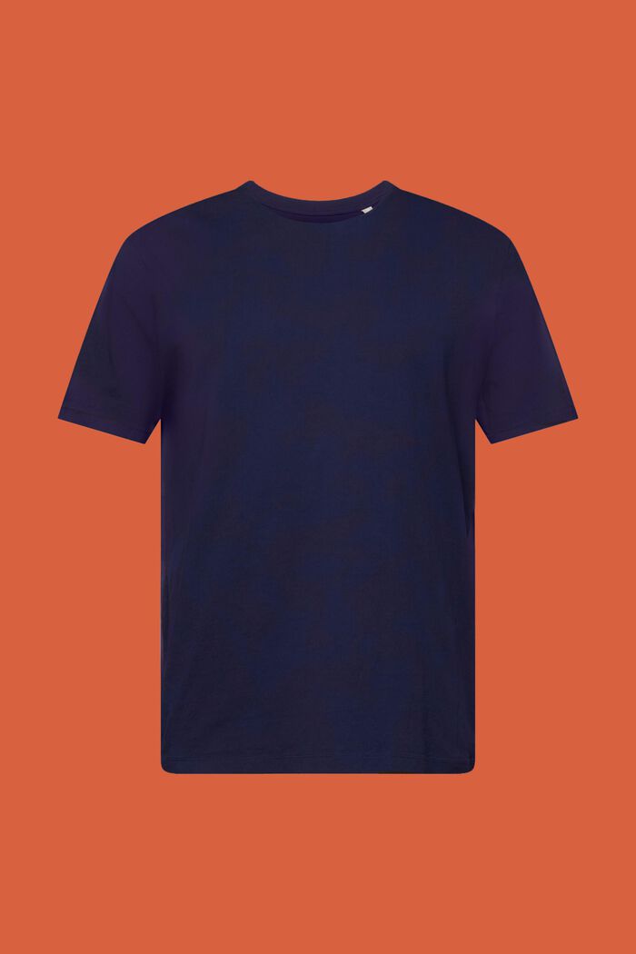 T-paita 100 % puuvillaa, pyöreä pääntie, DARK BLUE, detail image number 6