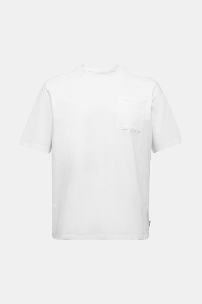 Jersey-t-paita 100 % luomupuuvillaa, WHITE, overview