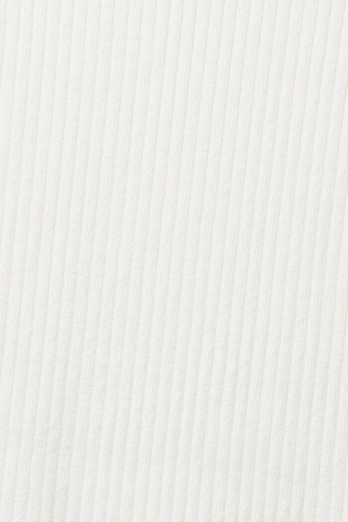 Minimekko pikeekauluksella ribbineulosta, OFF WHITE, detail image number 4