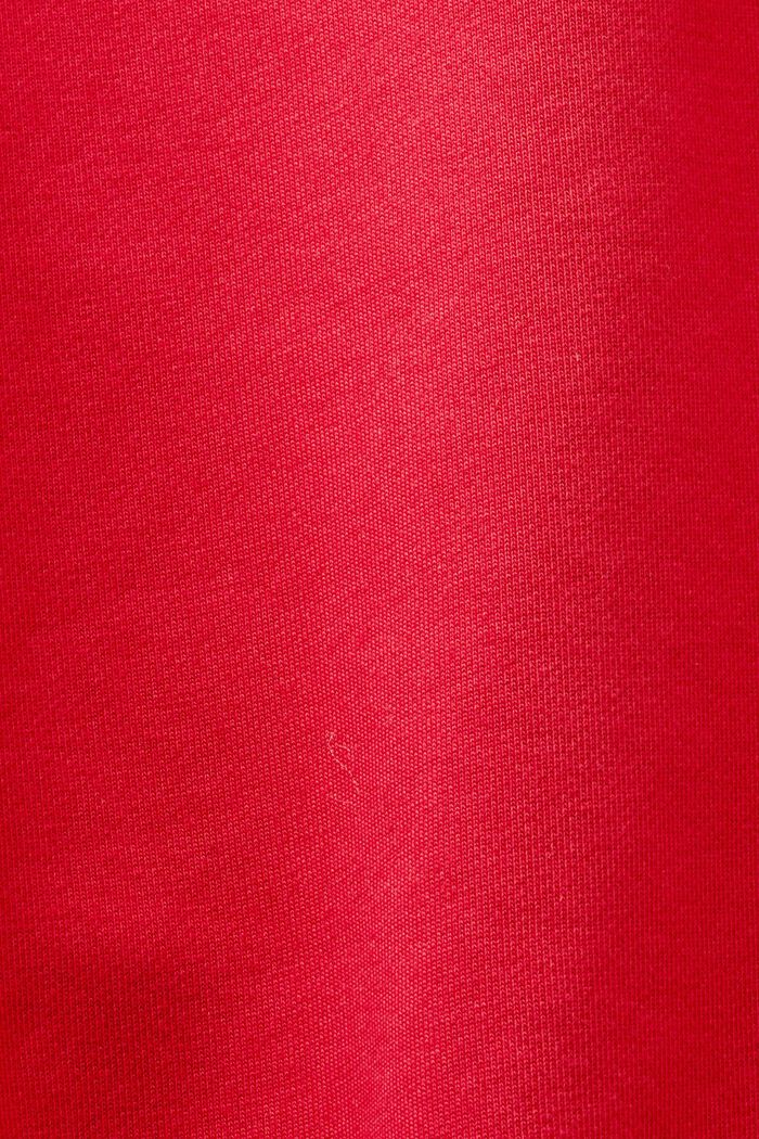 Logolliset unisex-collegehousut puuvillafleeceä, RED, detail image number 5